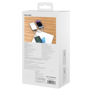 Powerbank Baseus Comet 10000mAh, 22,5W (vit)