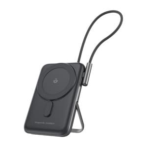 Choetech B735 magnetisk powerbank 10000mAh 20W PD + USB-C-kabel (svart