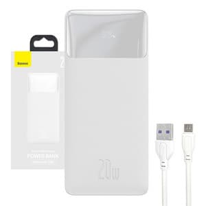 Powerbank Baseus Bipow 30000mAh, 20W (vit)