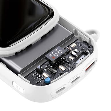 Powerbank Baseus Qpow PRO med kabel, 20000mAh, 22,5W (Vit)