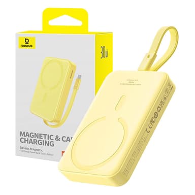 Powerbank Baseus Magnetic Mini 10000mAh 30W MagSafe (gul)