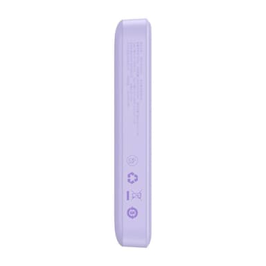 Powerbank Baseus Magnetic Mini 10000mAh, USB-C 20W MagSafe (lila)