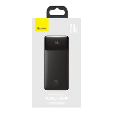 Powerbank Baseus Bipow 20000mAh, 20W (svart)