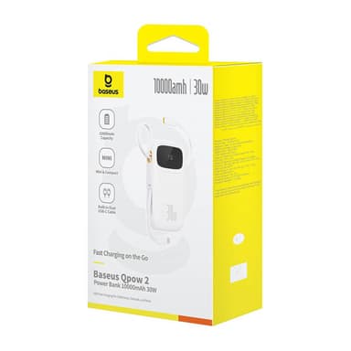 Baseus QPow 2 10000mAh 30W powerbank (vit)