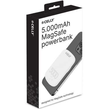 MAGPB5000PRO PowerBank 10W MagSafe Trådlös laddning 5000mAh Vit