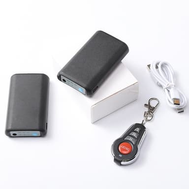 Batteriuppvärmda strumpor med fjärrkontroll 4000 mAh Svart M