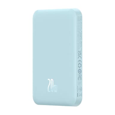 Magnetisk Mini Powerbank Baseus 5000mAh, USB-C 20W (blå)