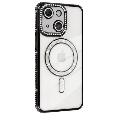 Diamond bling MagSafe skal iPhone 13 - Svart