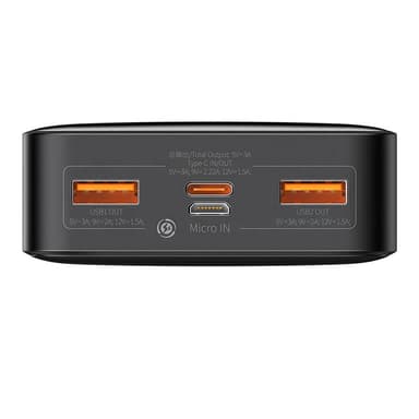 Powerbank Baseus Bipow 20000mAh, 20W (svart)