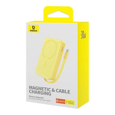 Powerbank Baseus Magnetic Mini 10000mAh 30W MagSafe (gul)