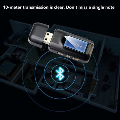 Trådlös ljudsändare och mottagare - Bluetooth adapter för bil/PC/tv/hö