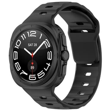 Silikonarmband till Samsung Galaxy Watch Ultra 47mm - Svart