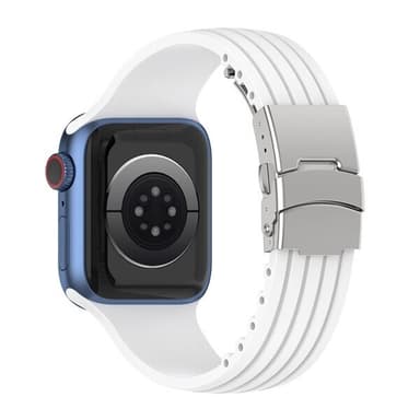 Silikonarmband till Apple Watch 42 / 44 / 45 / 49mm - Vit