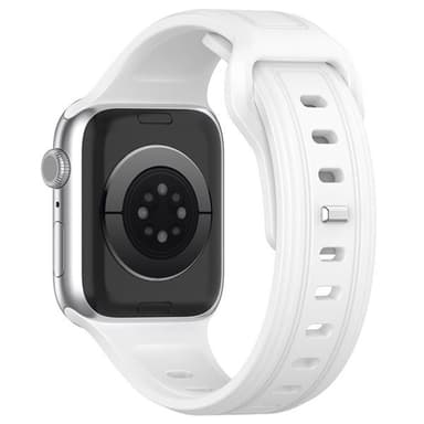 Silikonarmband till Apple Watch 42 / 44 / 45 / 49mm - Vit