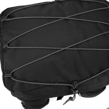 Stor cykelväska 60L med regnskydd och reflexer - svart