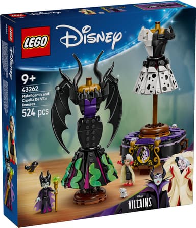 LEGO Disney Maleficents och Cruella De Vils klänningar 43262