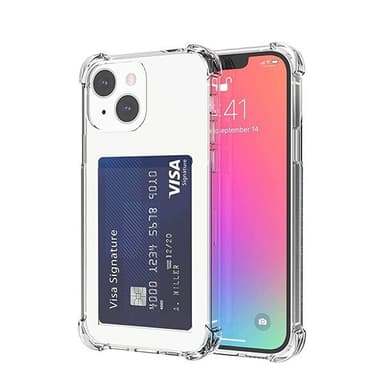 Transparent bakskal med kortfack iPhone 13
