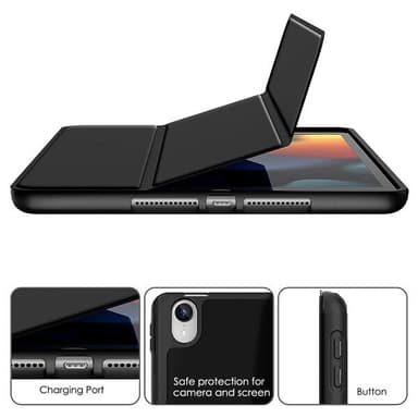 Trifold Fodral med ställ till iPad  Mini 4 / Mini 5  - Svart