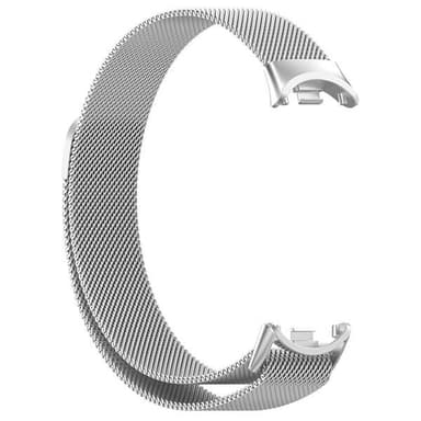 Magnetiskt Milanese armband till Xiaomi Smart Band 8 och 9 - Silver