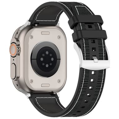 Armband till Apple Watch Series 9 4244/45/49mm - Svart