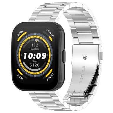 Armband 22mm i metall till Amazfit Bip 5 - Silver