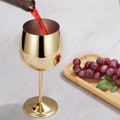 Vinglas Guld i Glas Metallic - 50cl