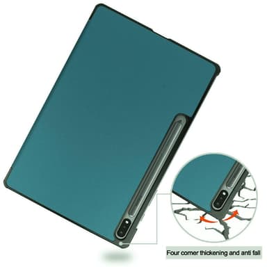 SKALO Samsung Tab S7 FE Trifold Fodral - Grön