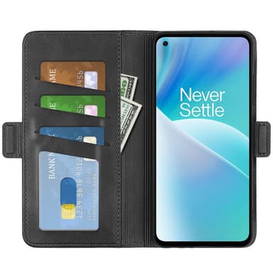 SKALO OnePlus Nord 2T 5G Premium Plånboksfodral - Svart