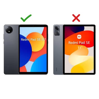 SKALO Xiaomi Redmi Pad SE 8.7 PU-Läder Fodral - Svart