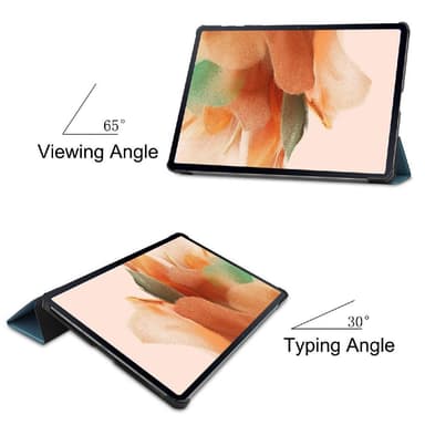 SKALO Samsung Tab S7 FE Trifold Fodral - Grön