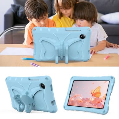 SKALO Xiaomi Redmi Pad SE 8.7 Butterfly EVA Fodral - Ljusblå