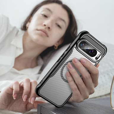 SKALO Google Pixel 9 Pro XL Carbon Fiber Translucent Skal