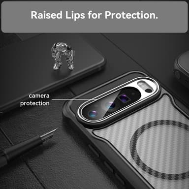 SKALO Google Pixel 9 Pro XL Carbon Fiber Translucent Skal