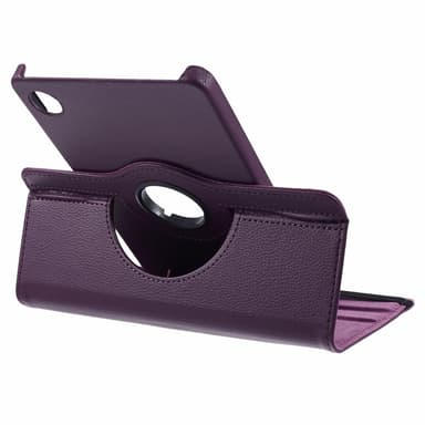 SKALO Samsung Tab A9 360 Litchi Fodral - Lila