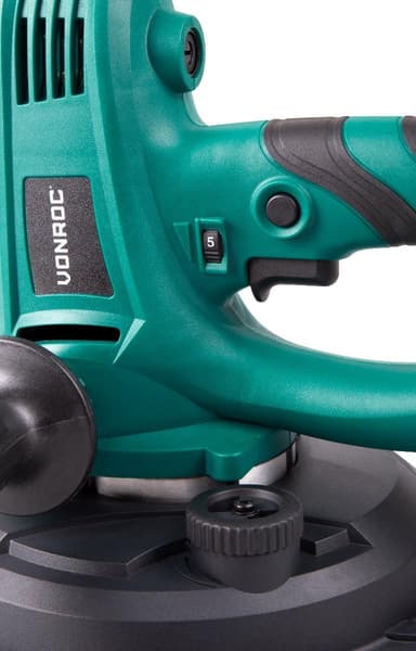 VONROC Väggslip750V – 180mm | Inkl. Dammuppsamlarpåse