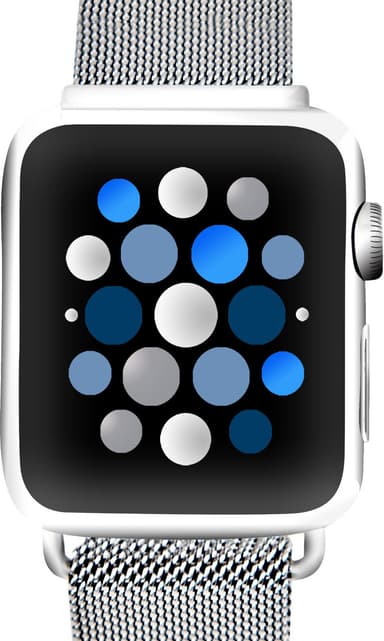 Sandstrøm Apple Watch mesh-rem 42-49 mm (silver)