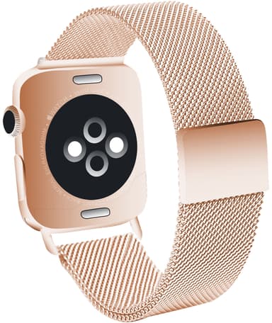 Sandstrøm Apple Watch mesh-rem 38-42 mm (roséguld)