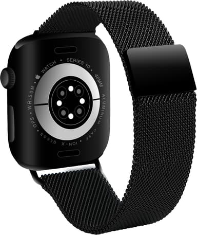 Sandstrøm Apple Watch mesh-rem 42-49 mm (svart)
