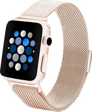 Sandstrøm Apple Watch mesh-rem 38-42 mm (roséguld)