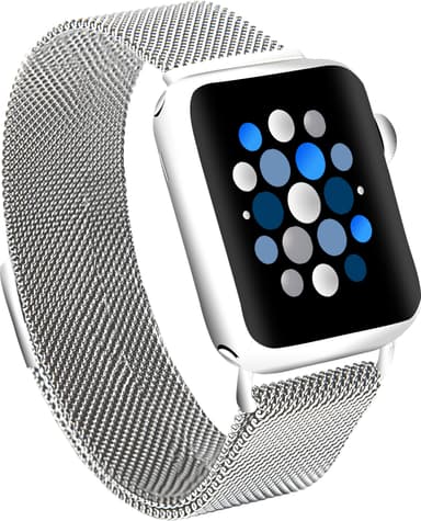 Sandstrøm Apple Watch mesh-rem 42-49 mm (silver)