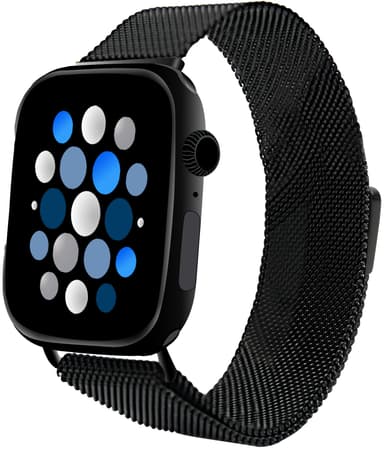 Sandstrøm Apple Watch mesh-rem 42-49 mm (svart)