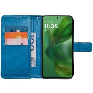 Plånboksfodral 3-kort Motorola Moto G Power (2025) - Ljusblå