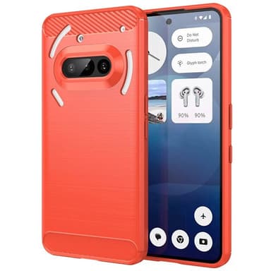 Borstat silikon skal Nothing Phone 3a - Coral
