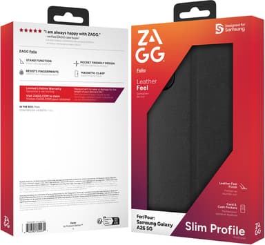 Zagg Samsung Galaxy A26 plånboksfodral (svart)