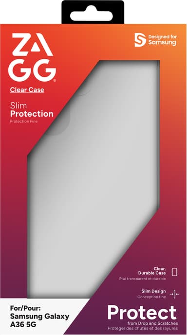 Zagg Samsung Galaxy  A36 genomskinligt fodral
