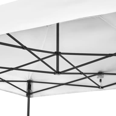 VONROC Partytält 3x3 m – Snabbmonterat Easy-Up | Inkl. 4 sidoväggar, UV-skydd 50+, Vattentätt & Fällbart | Vit
