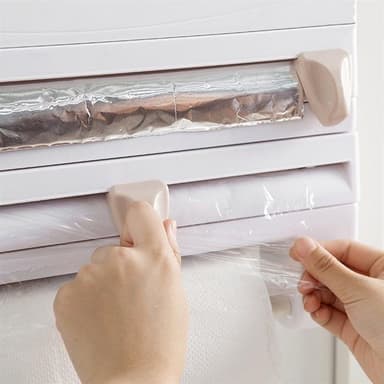 Vägghållare för plastfolie / aluminiumfolie & hushållspapper