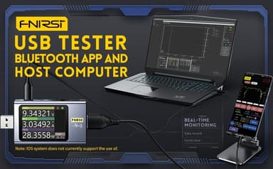 FNIRSI Digital USB tester voltmeter och kabeltestare