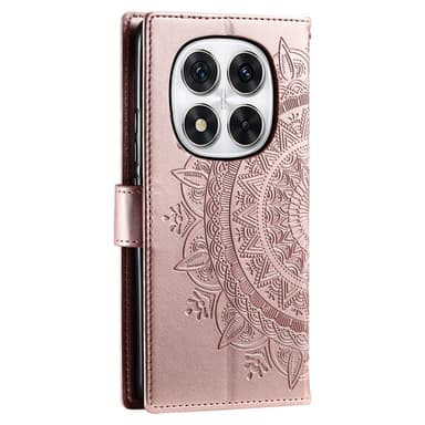 SKALO Xiaomi Redmi Note 14 Pro+ 5G Mandala Plånboksfodral - Roséguld