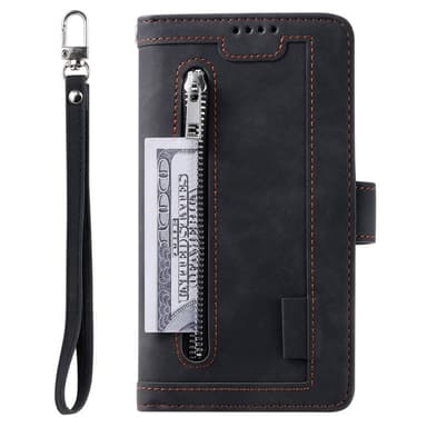 SKALO Xiaomi Redmi Note 14 Pro+ 5G Big Wallet 9-FACK Plånboksfodral - Svart